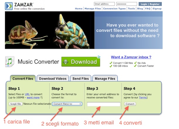 convertitore mp3 online